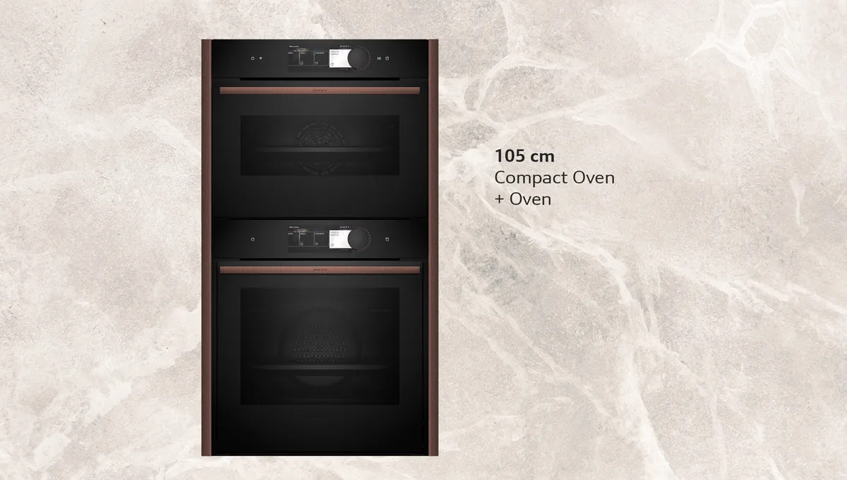 105 cm compact oven and oven combination