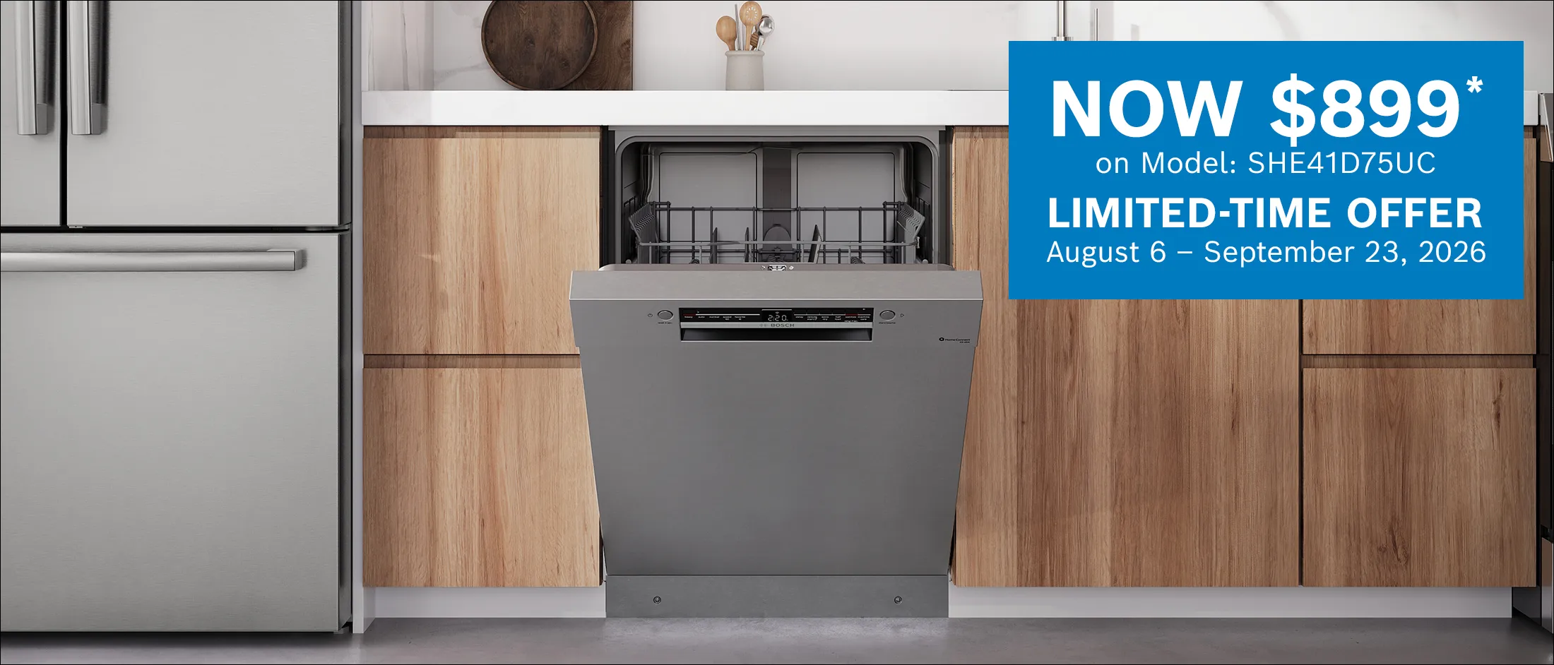 Cleaner Dishes. Every Time. Bring Bosch Home.