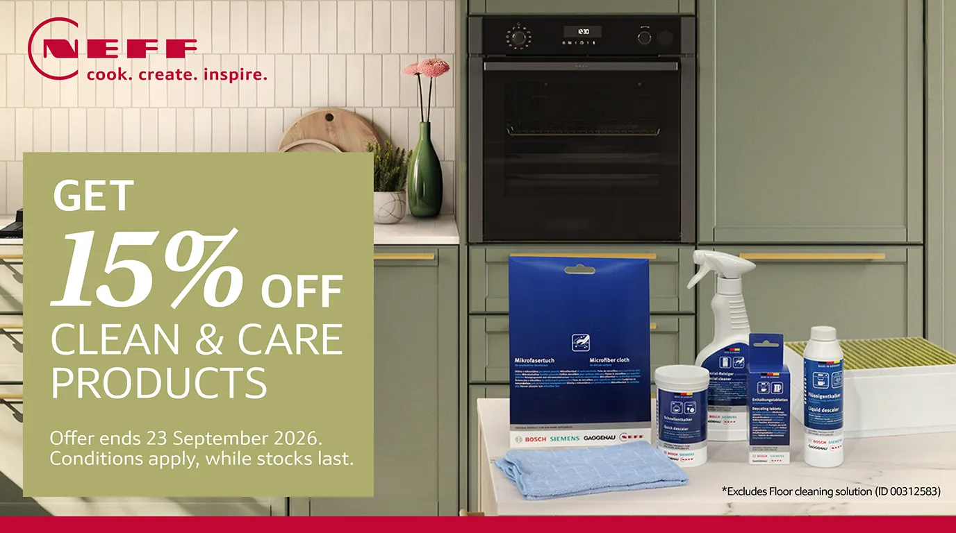 Get 15% off all Clean & Care products promo