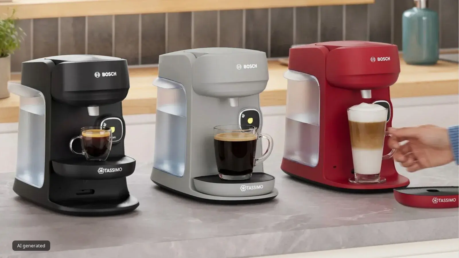 TASSIMO harmony plus Kaffeemaschinen nebeneinander