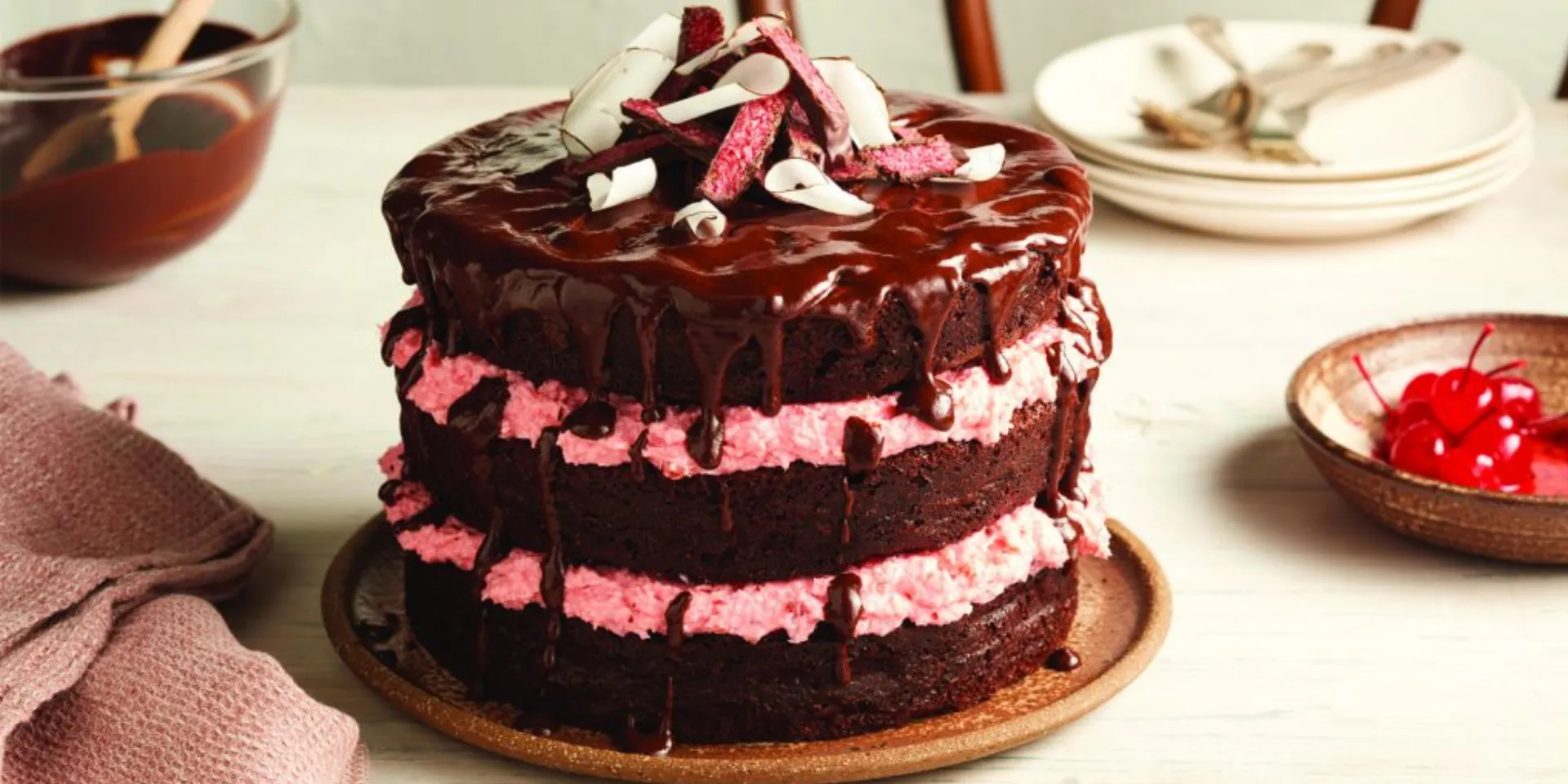 Cherry Ripe Layer Cake