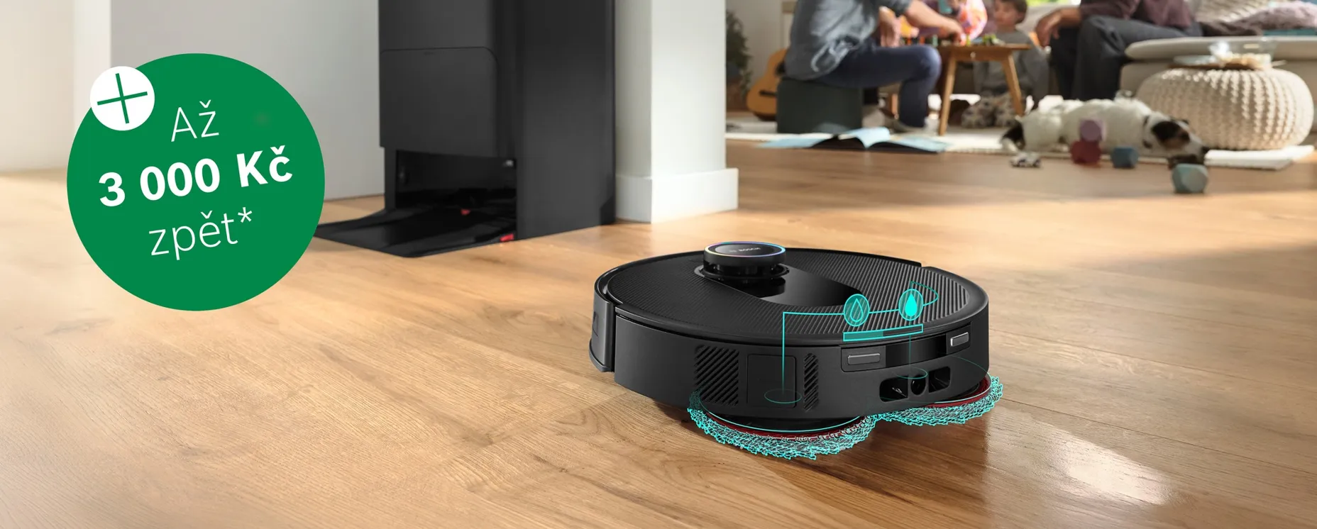 Cashback na robotické vysavače Bosch.