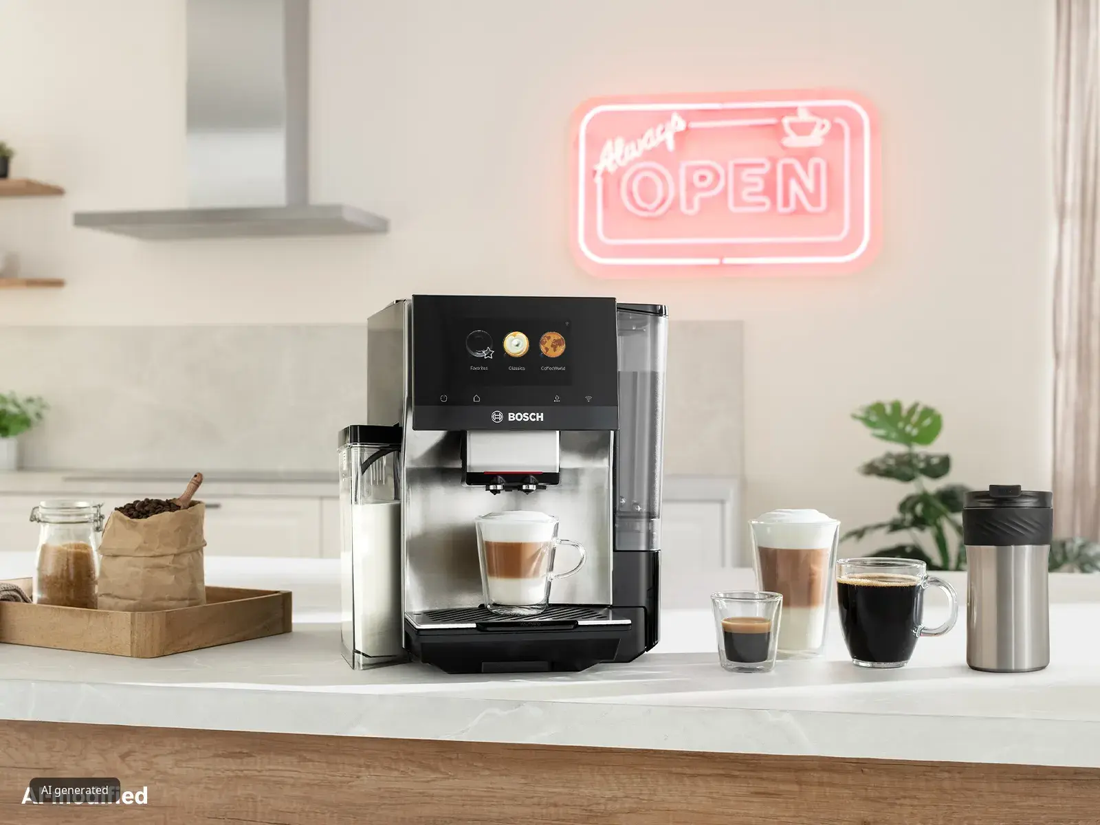 Bosch VeroCafe S8 with espresso shots