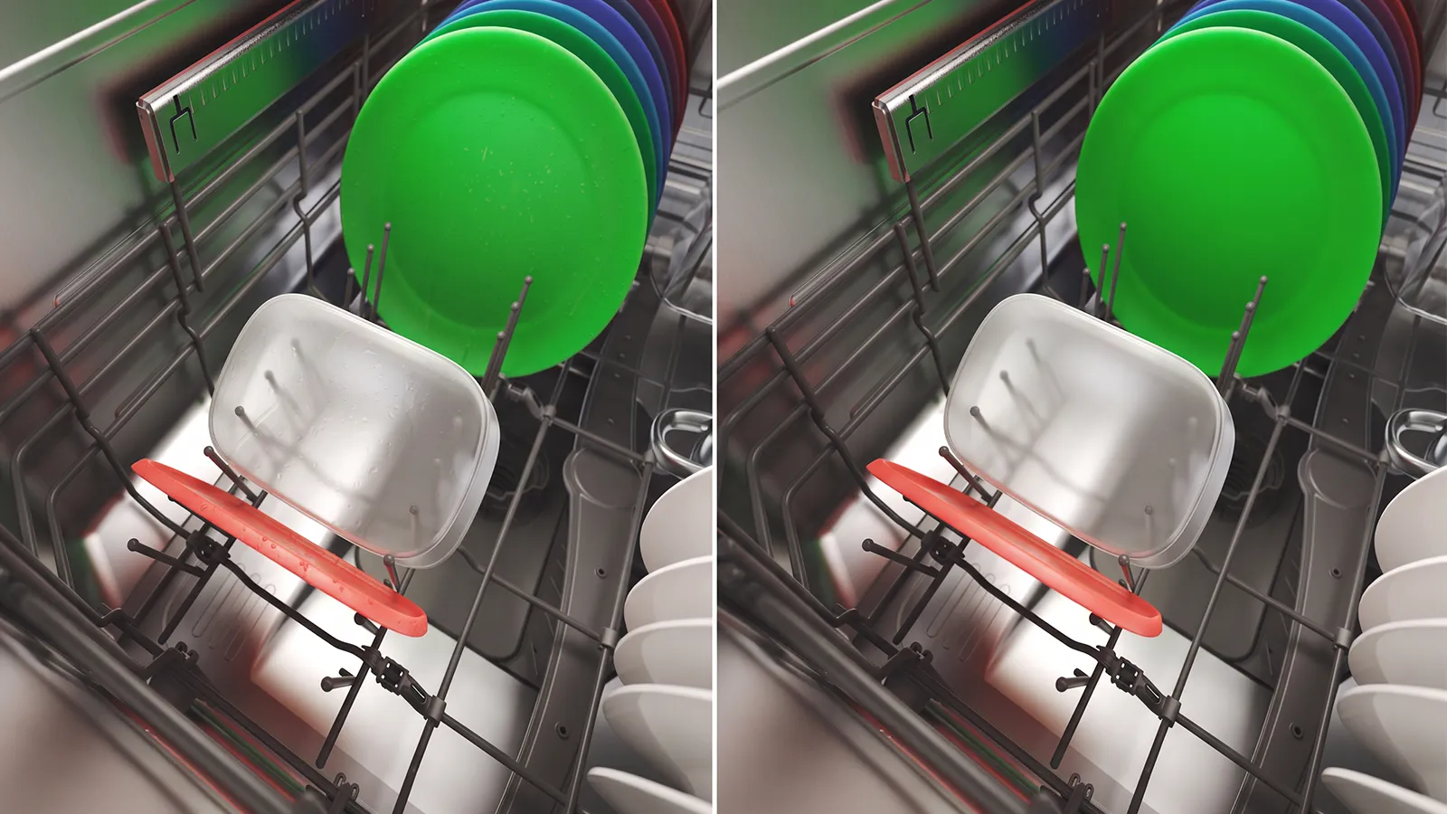 Bosch PerfectDry Technologie mit Zeolith-Mineralien für optimale Trocknung.