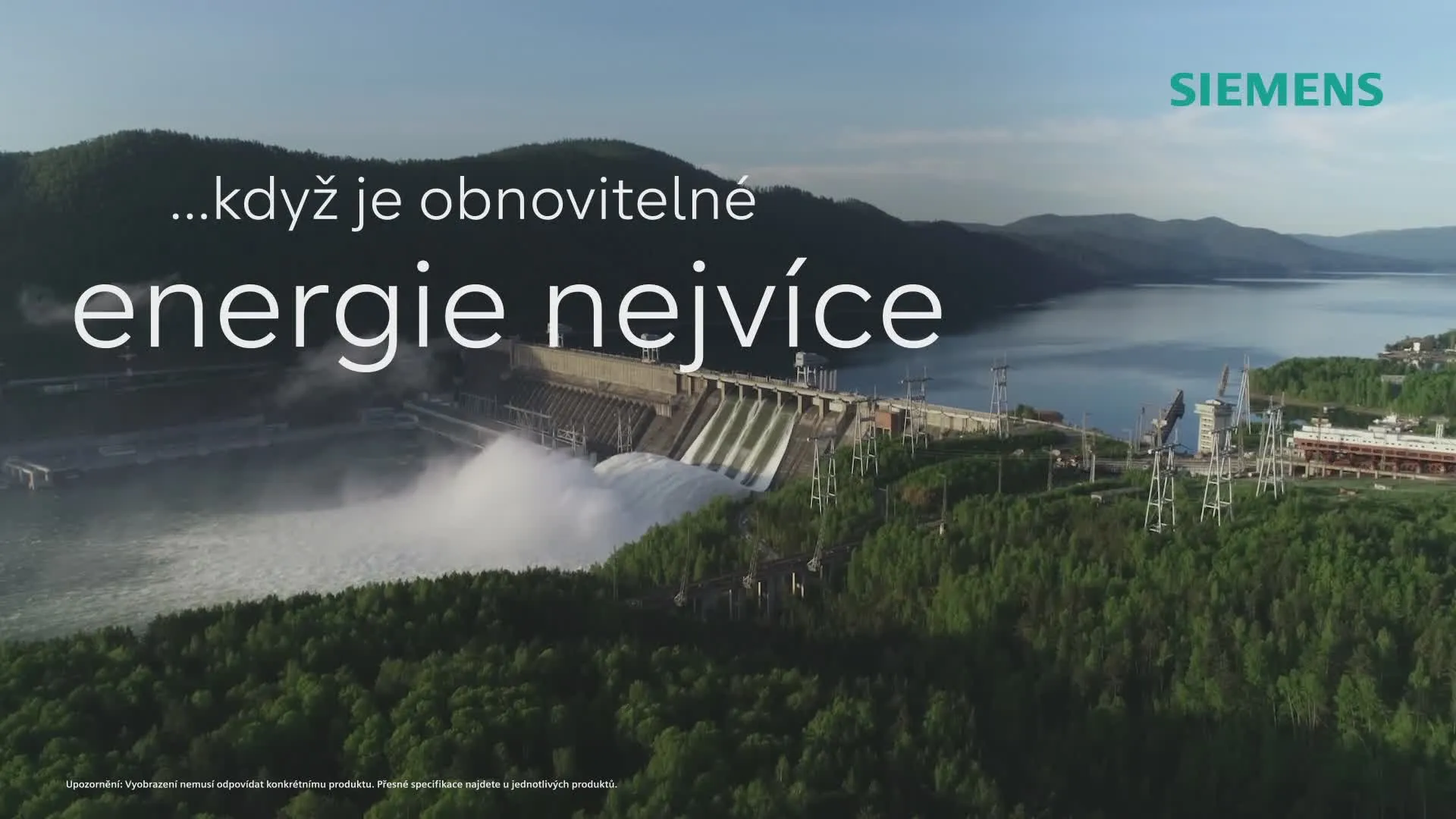 Siemens: Obnovitelná energie z přehrady.