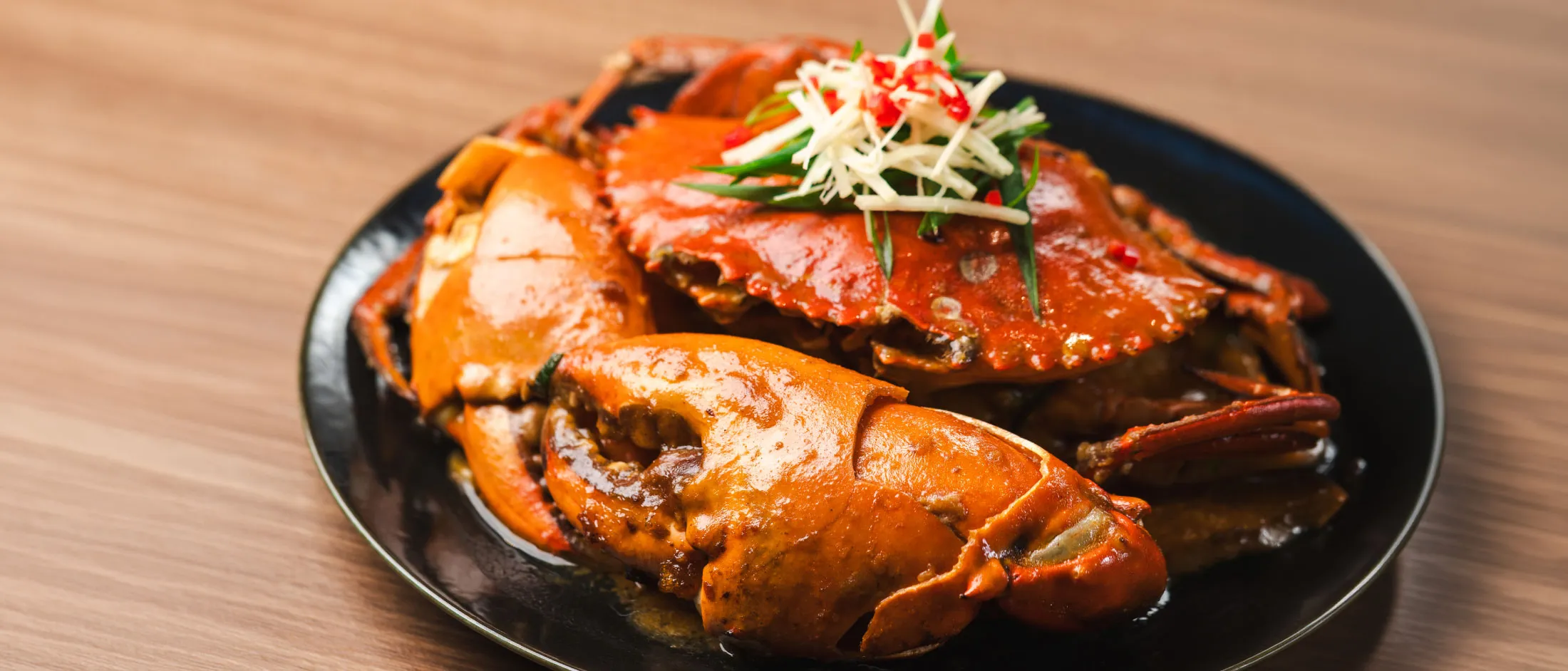 Cooking instruction of Ginger & Scallion Stir-Fried Crab
