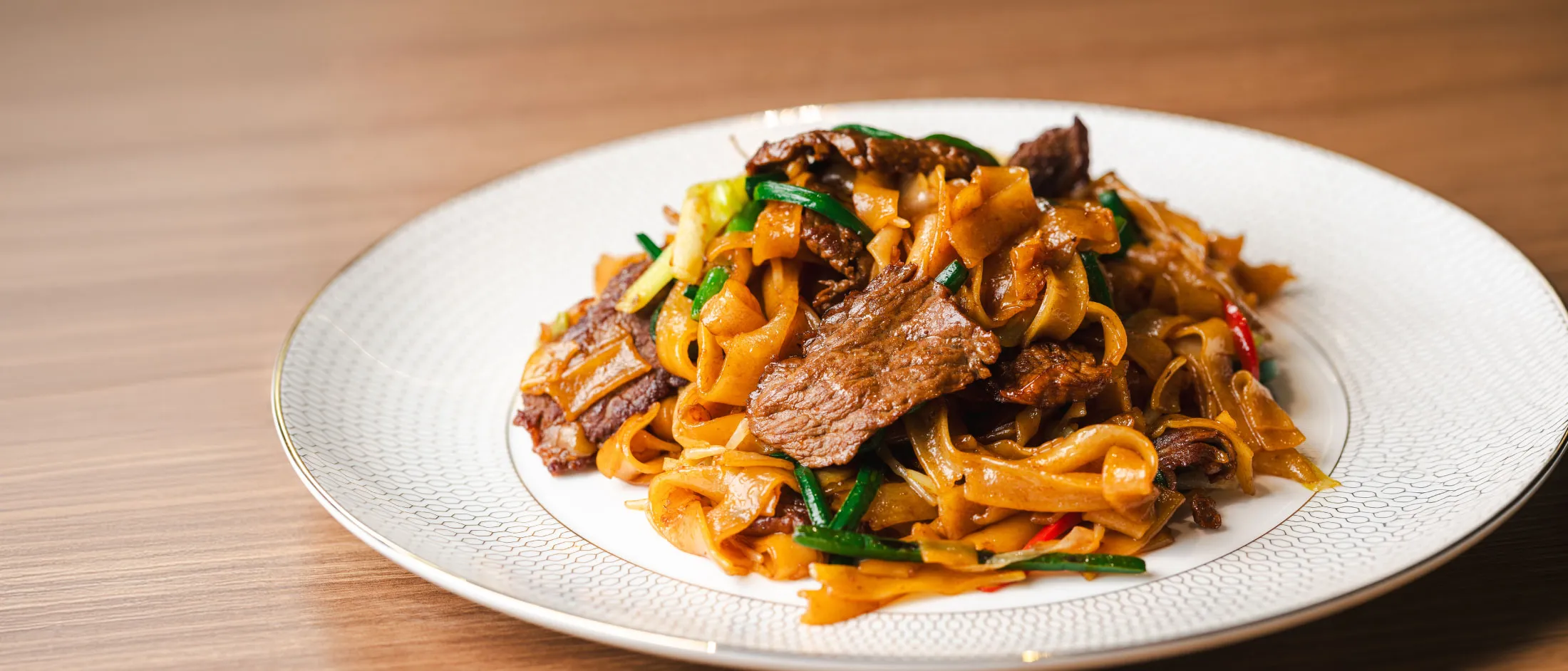Cooking instruction of Stir-fried beef Hor Fun noodles