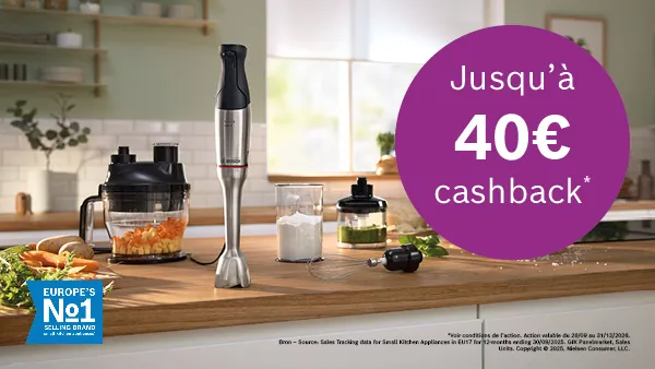 Cashback mixeurs plongeants
