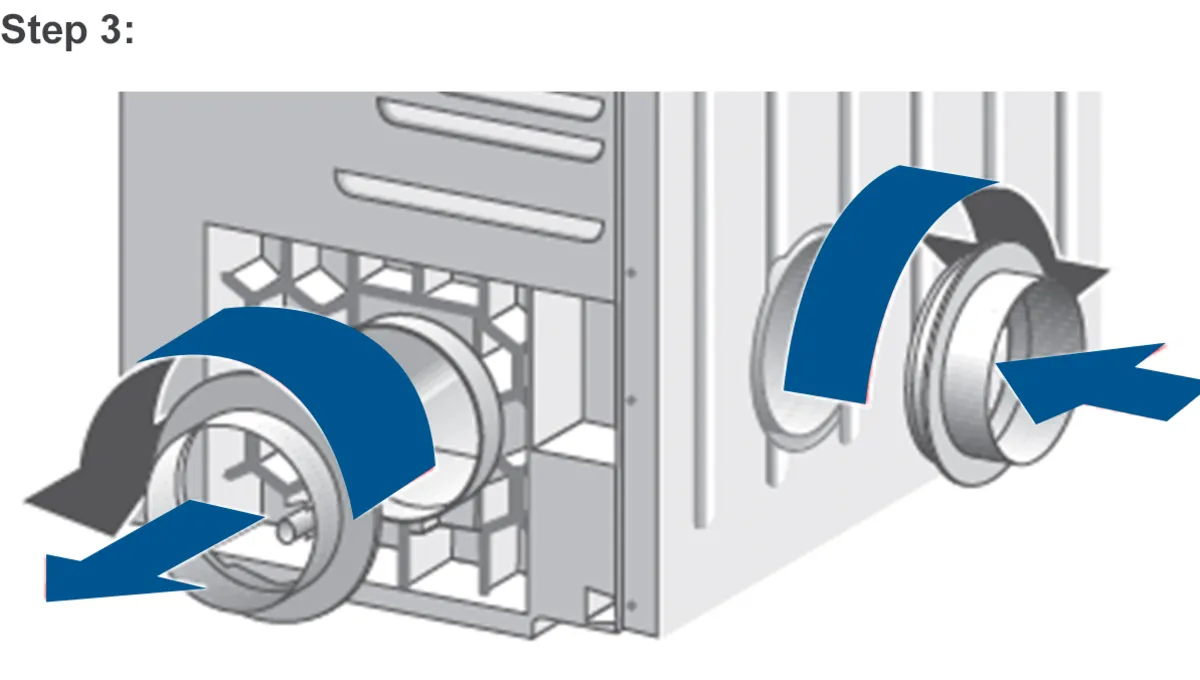 Dishwasher interior components, including racks and rotating arms, illustrated in a step-by-step diagram.