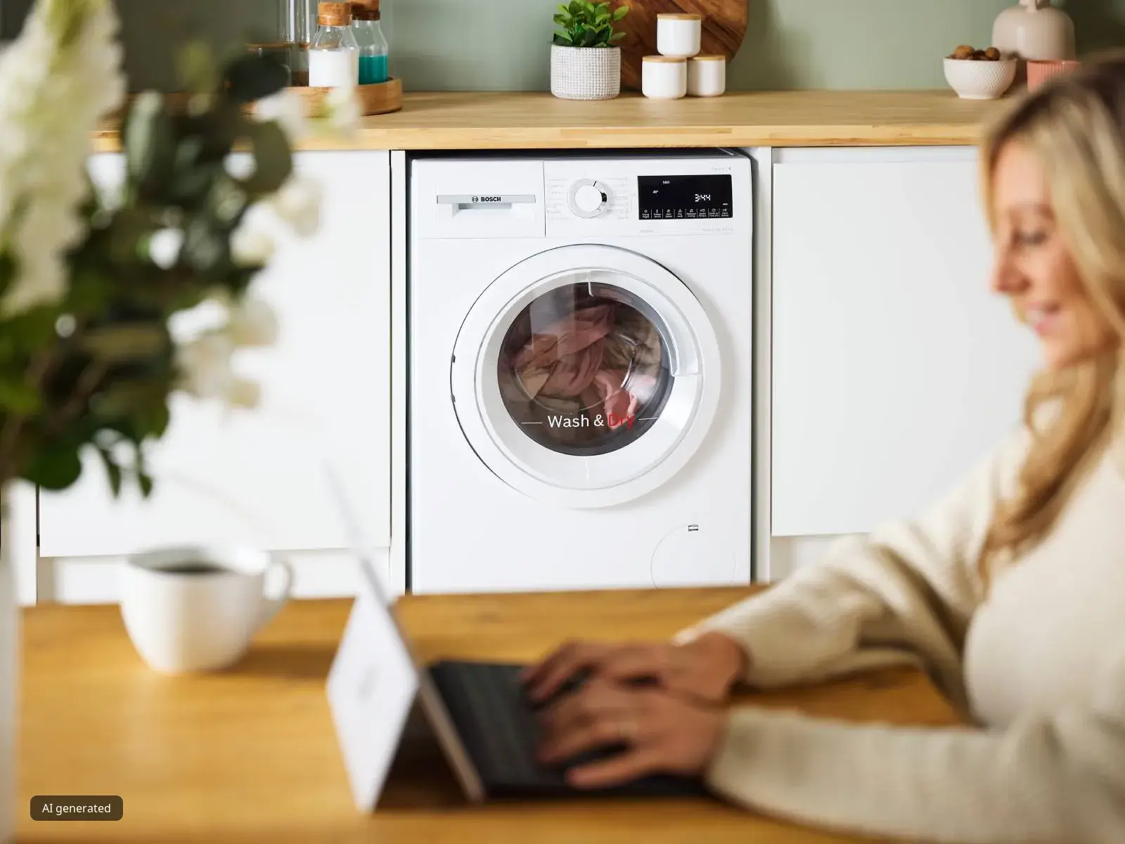 Quiet washing machines