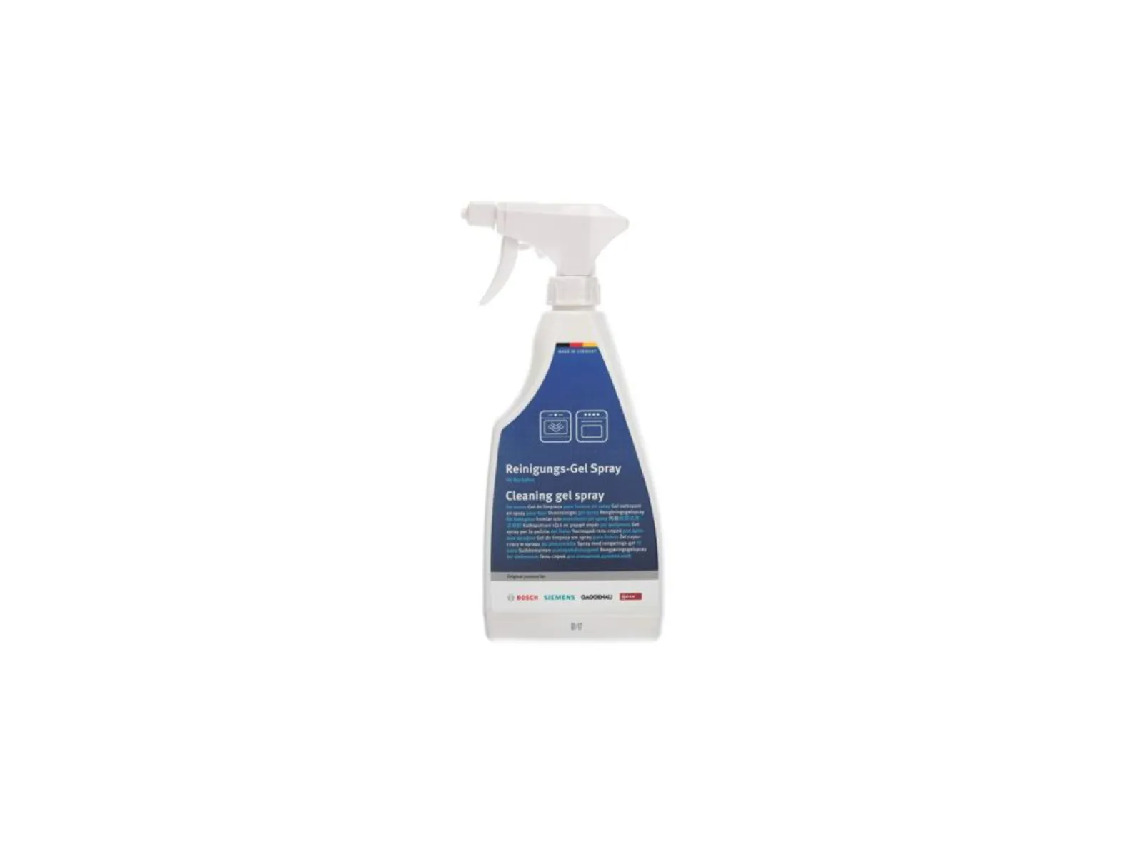 Cleaning gel spray for ovens