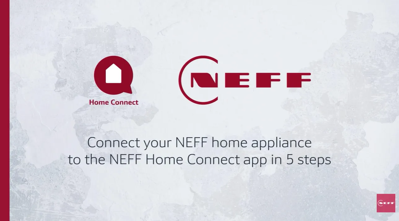 Slide with NEFF logo and Home Connect logo with title ''How to connect your NEFF oven to the NEFF Home Connect app''.