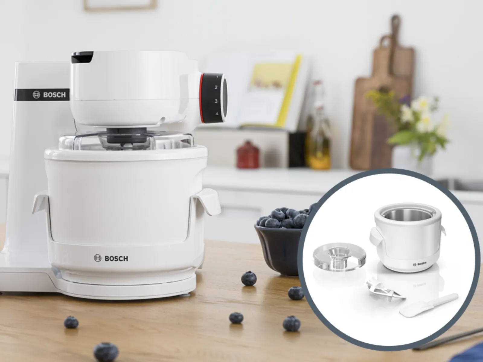 Kitchen appliances, pasta maker, fresh pasta, wooden table, cooking utensils, kitchen counter.