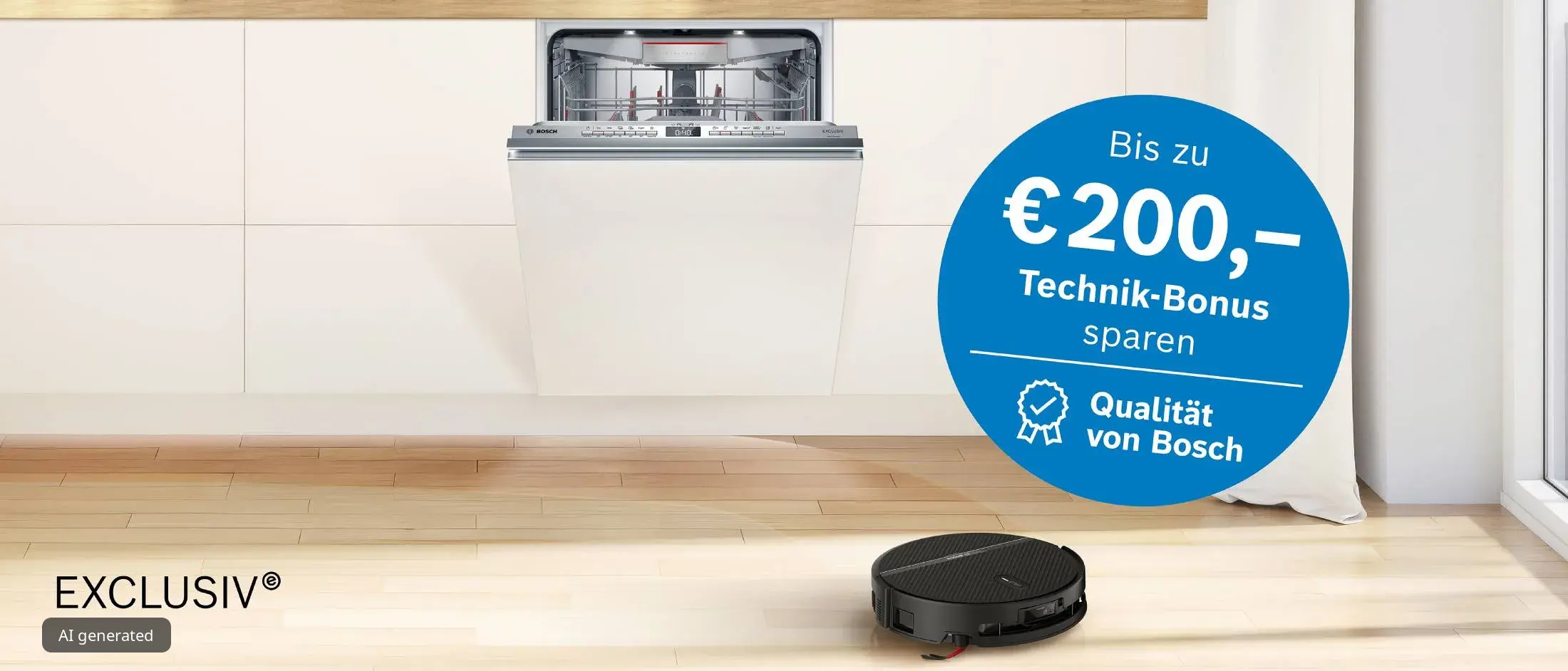 Waschturm mit Bonusaktion: Bis zu 200 € Technik-Bonus sichern.
