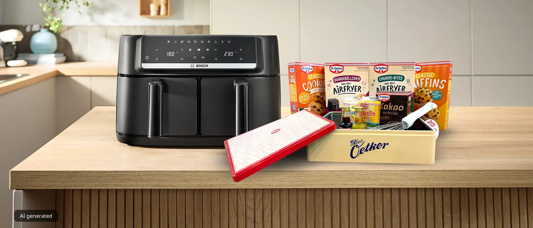 dupli air fryer s dr.oetker poklon paketom pokraj