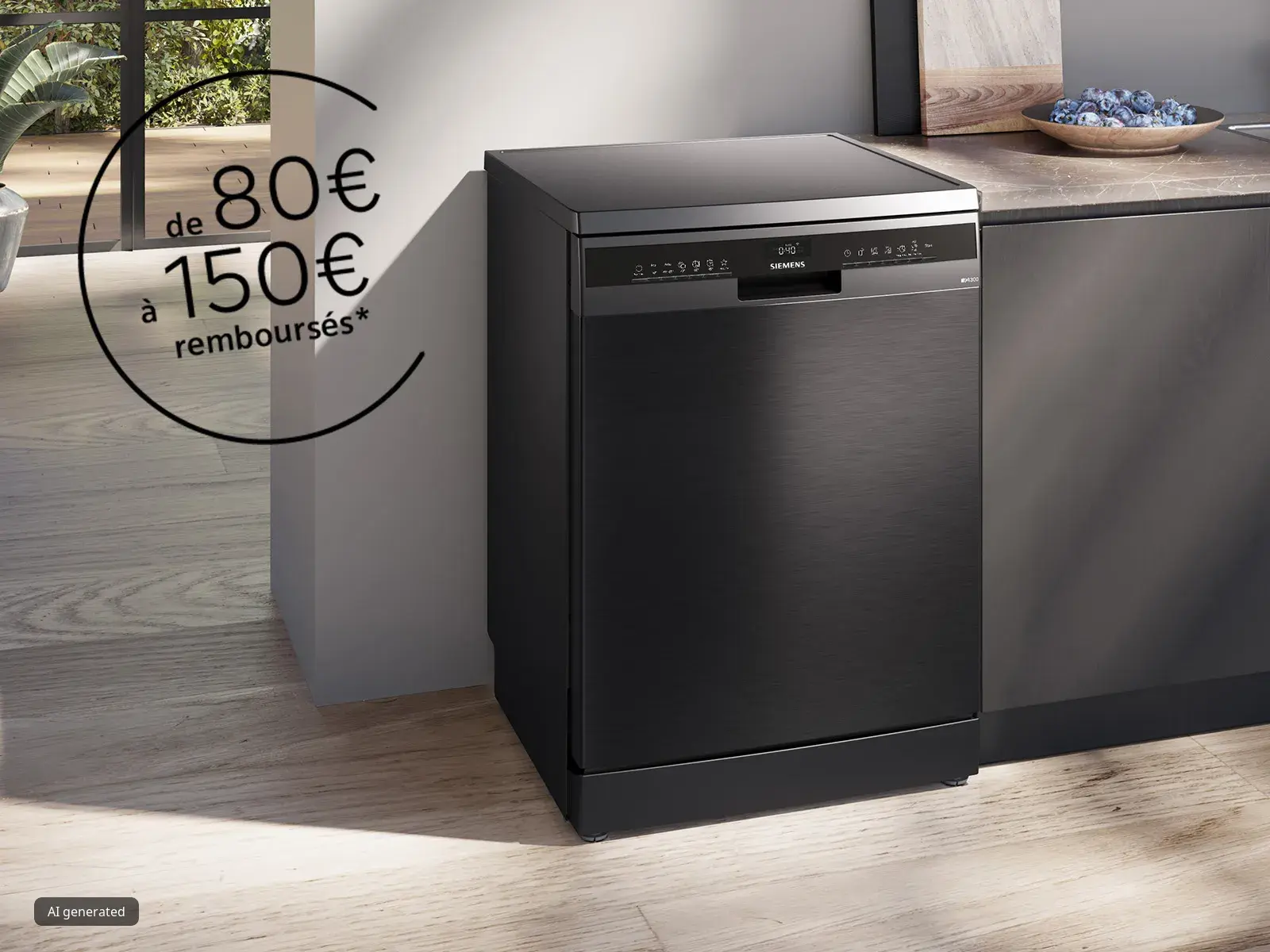 80 € à 150 € remboursés sur une sélection de lave-vaisselle