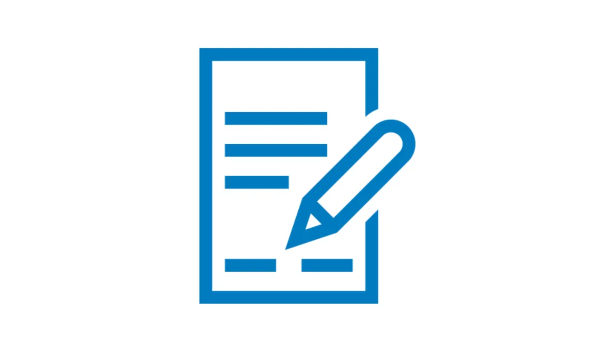 Formular mit Stift