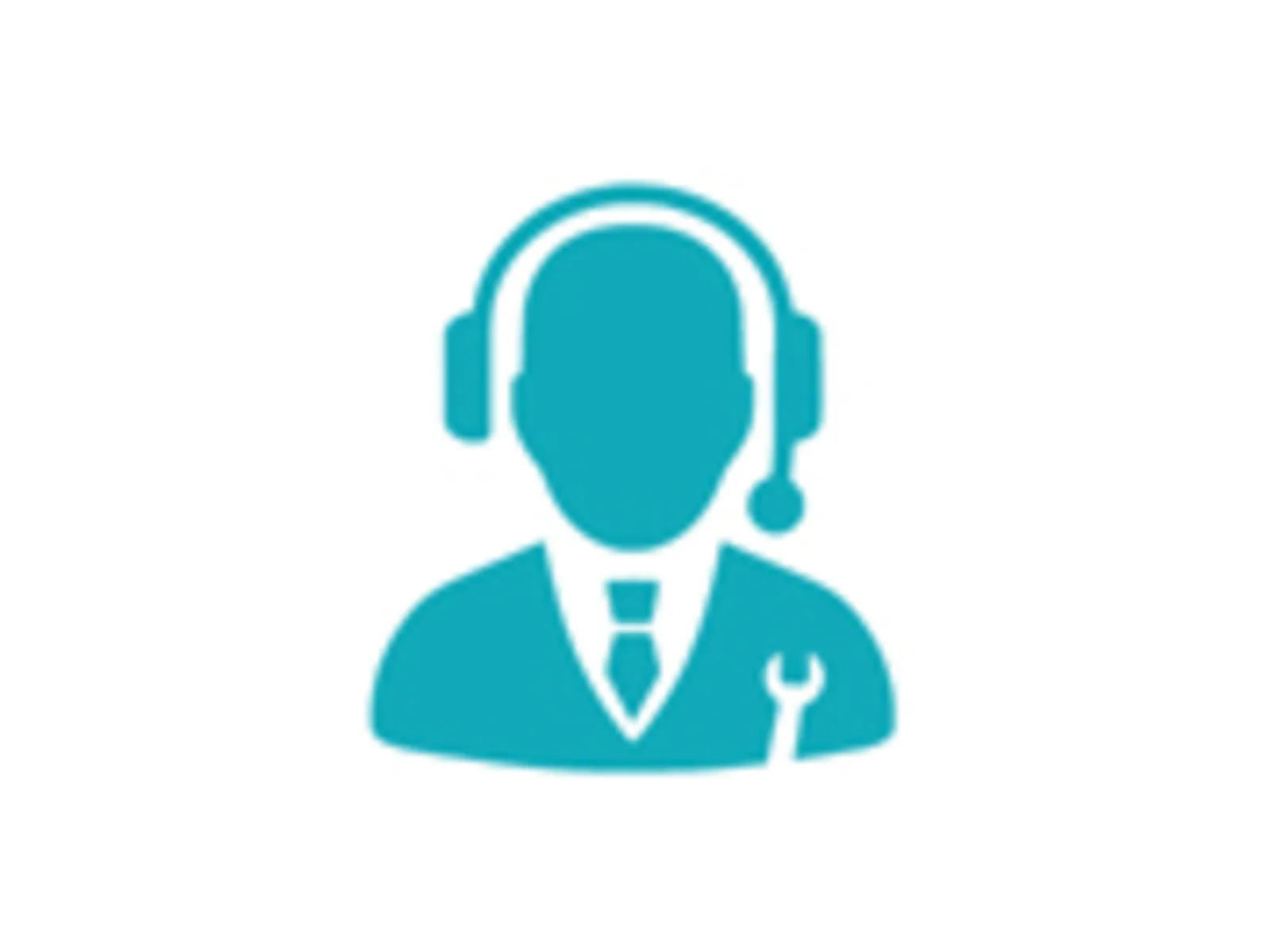 De afbeelding toont een silhouet van een persoon die hoofdtelefoon draagt, vertegenwoordigt een klantenservice of callcenter agent.