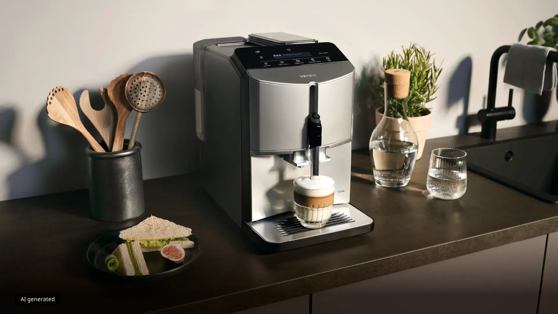 Machine a espresso Siemens dans une cuisine