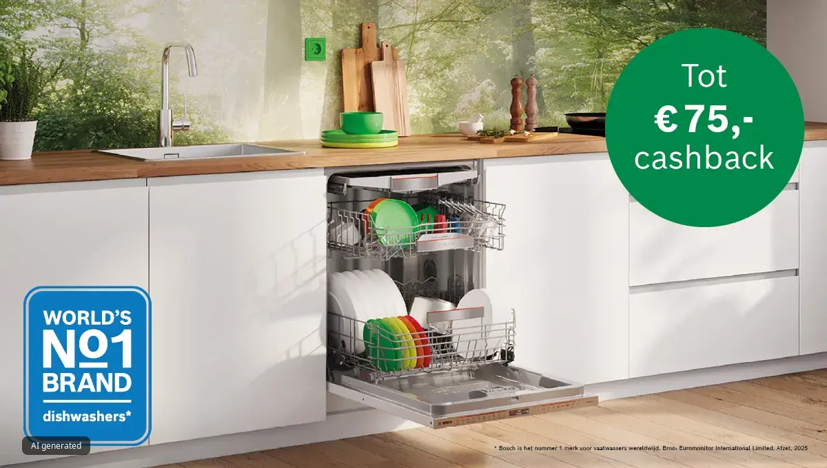 Casbackactie vaatwassen Bosch