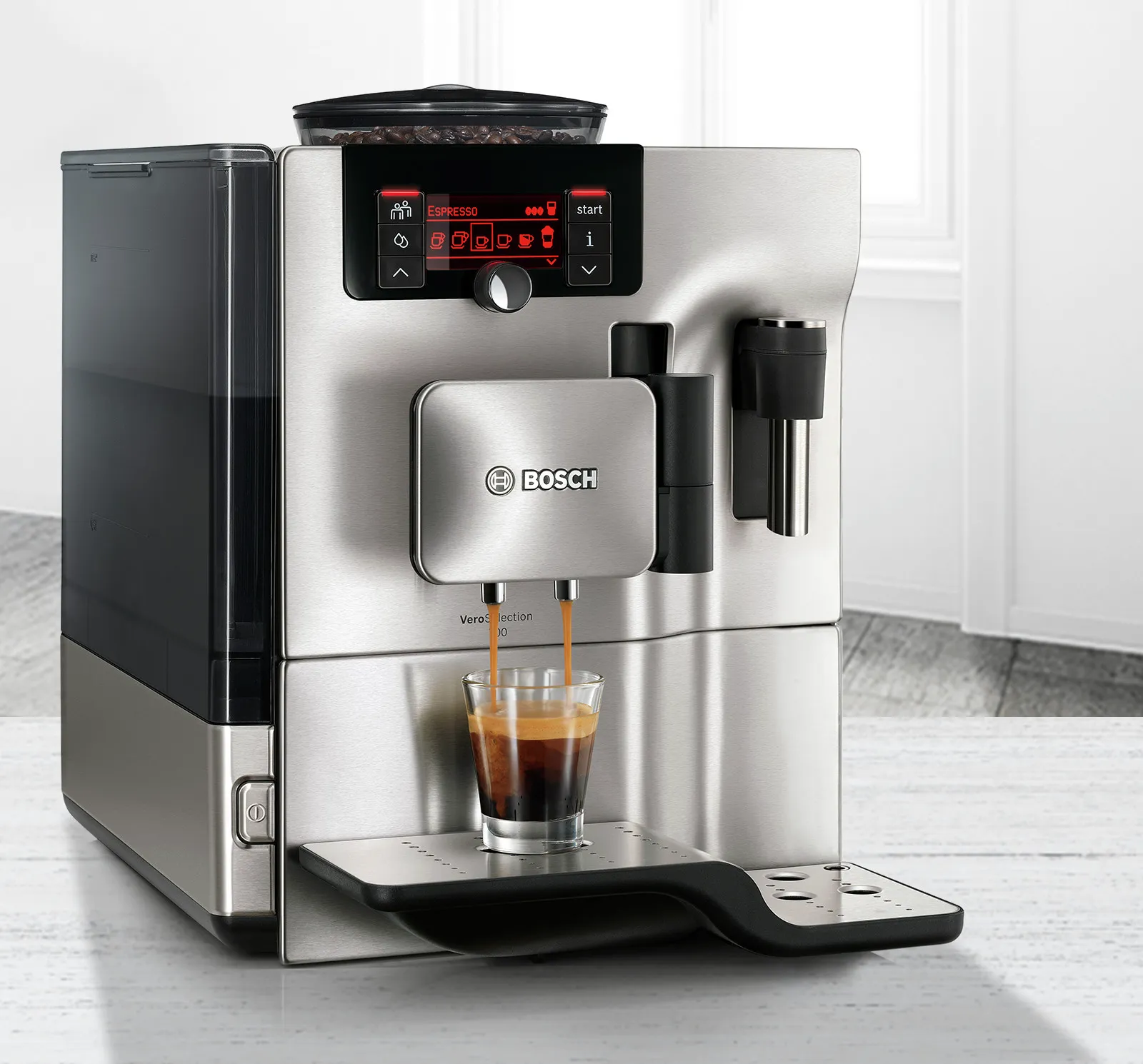 Fully automatic coffee machines from Bosch: Enjoy a perfect barista-style coffee.