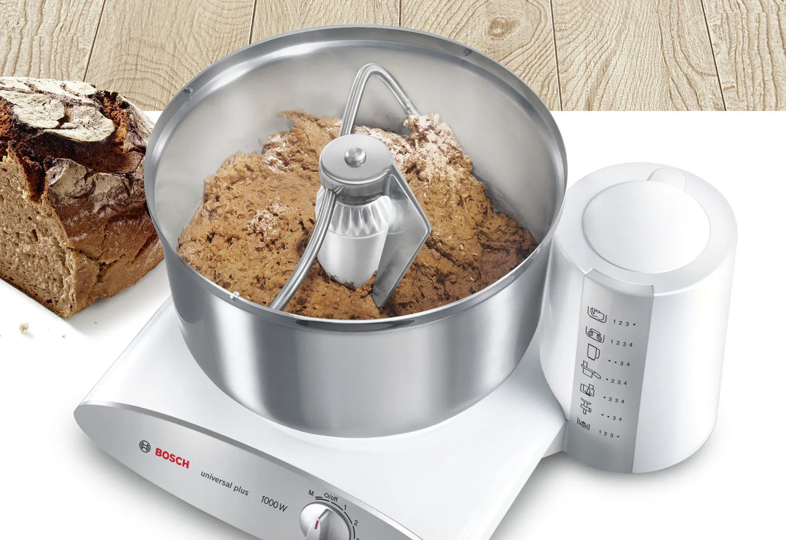 MUM 6: A large mixing bowl, lots of power and particularly ergonomic.