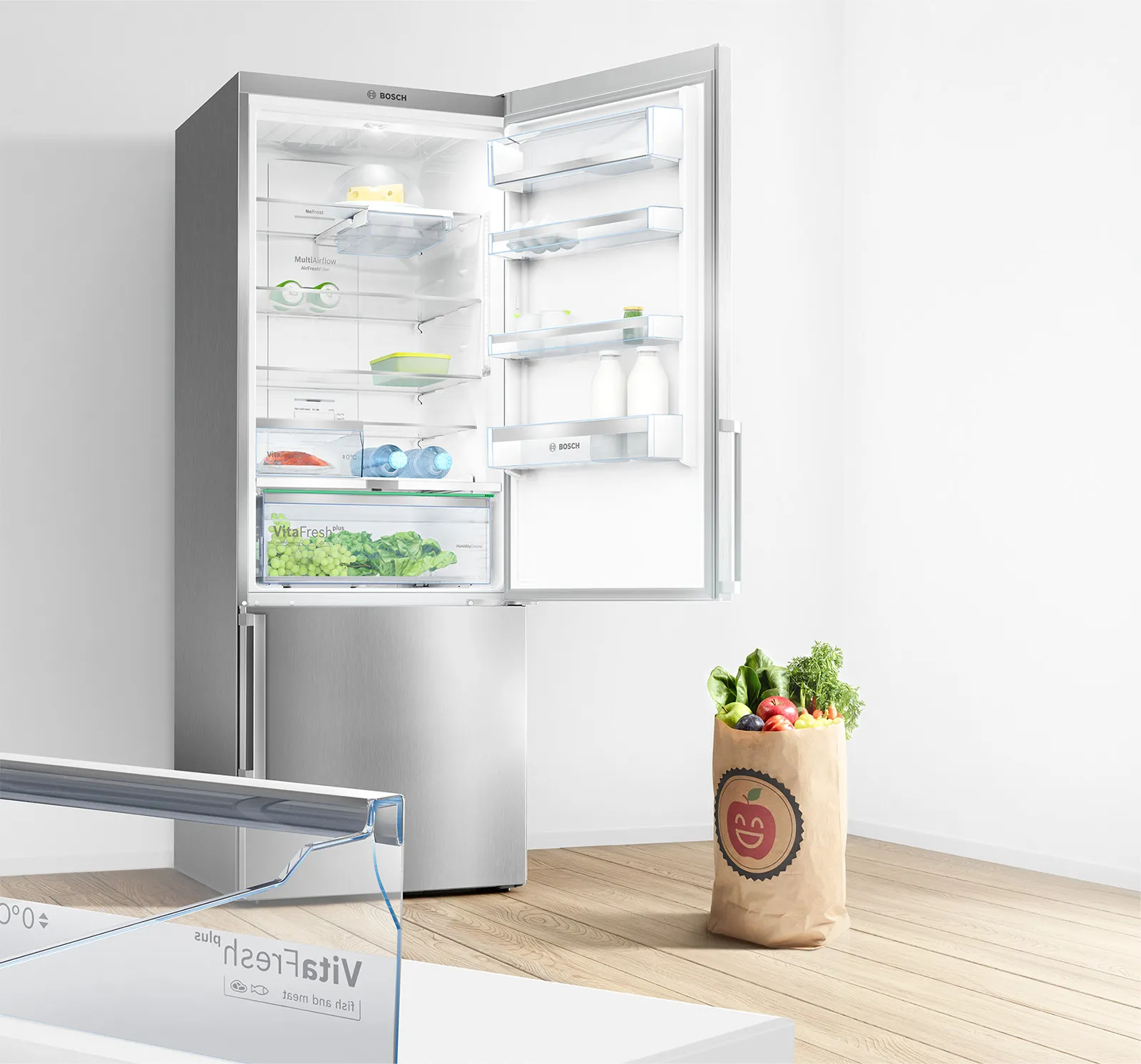 No matter how much you buy, there is one thing you’ll always have in your fridge: plenty of space.