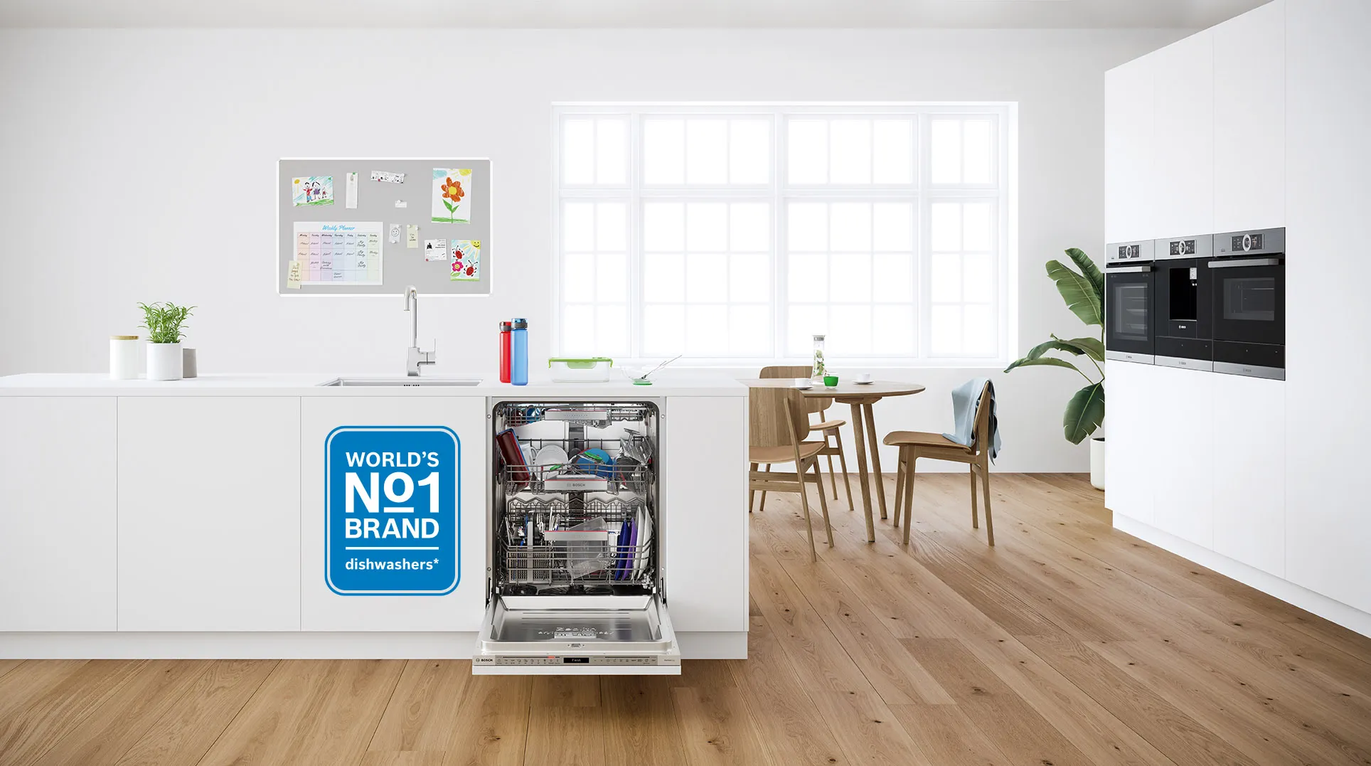 Bosch is the world’s No. 1 brand for dishwashers.