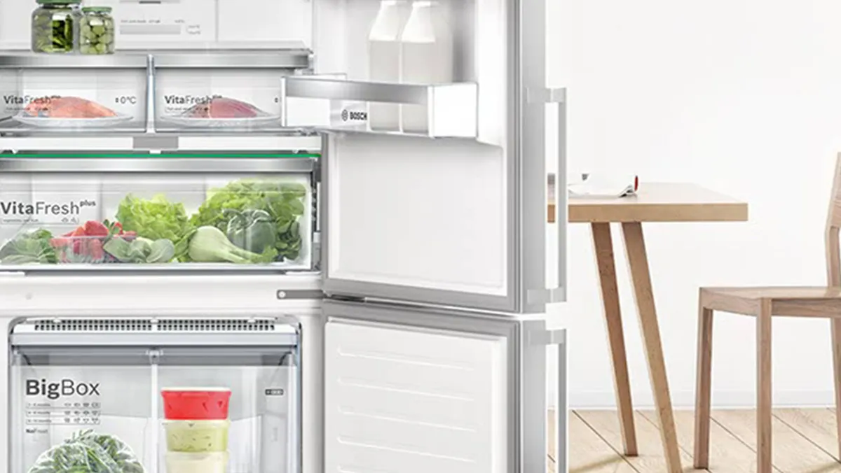Open Bosch Freestanding Fridge Freezer