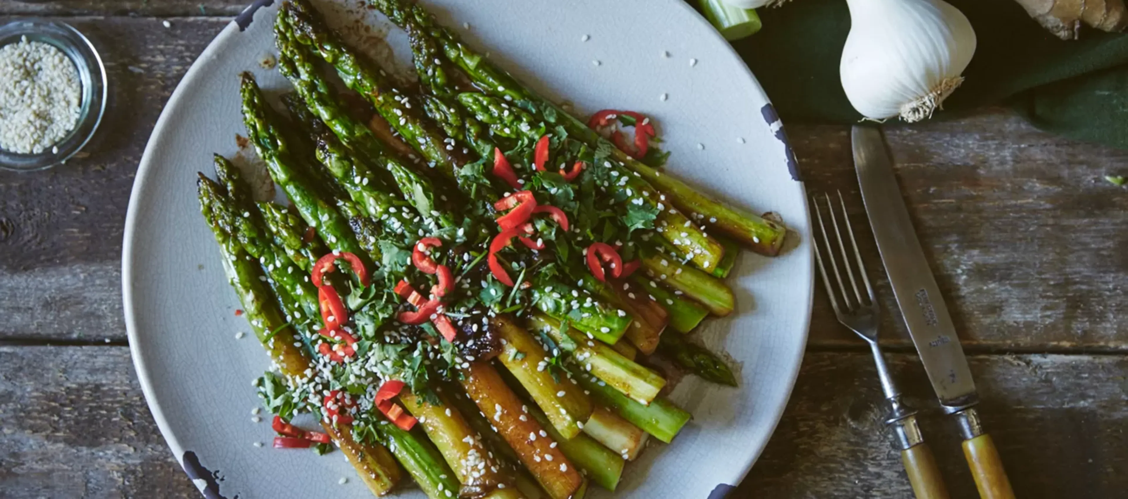 Asian-Style Fried Ginger-Aspargus