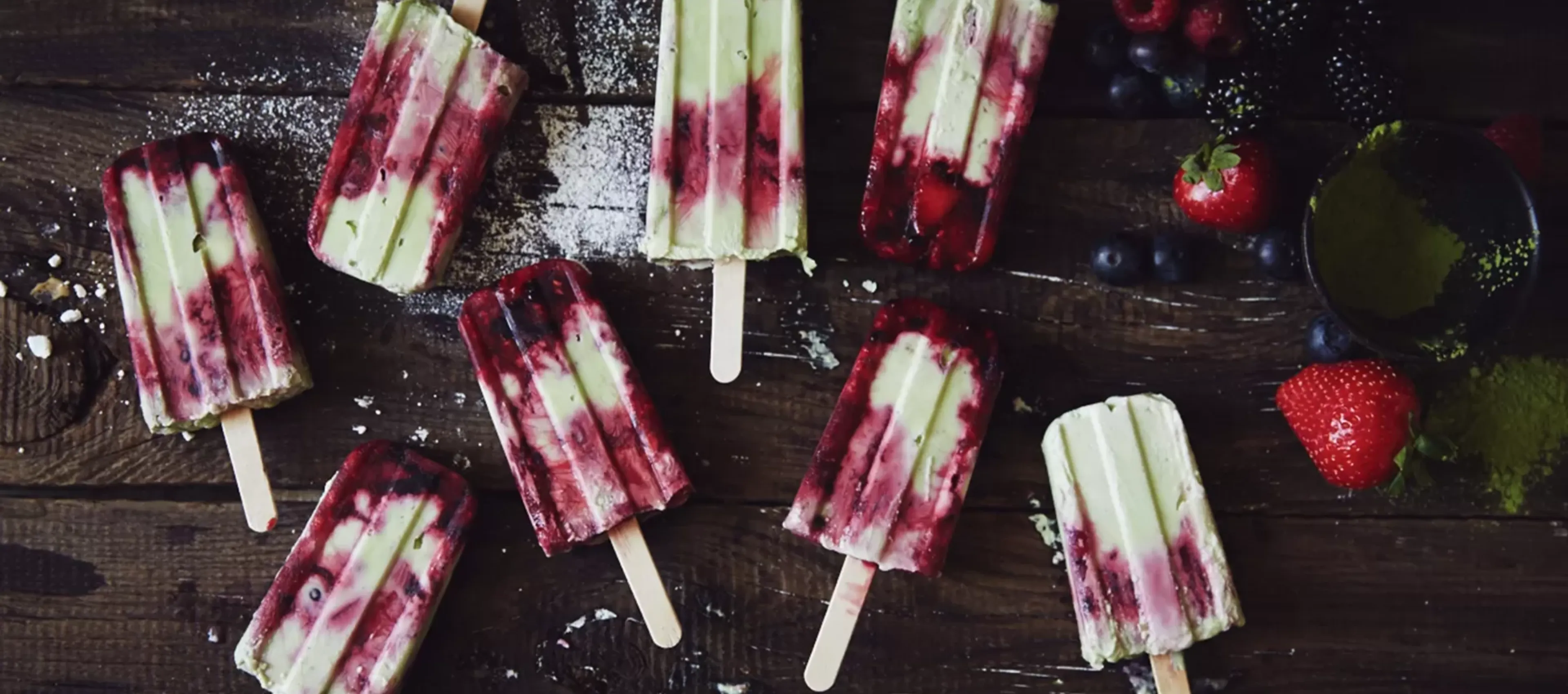  Matcha & Berry Icepops