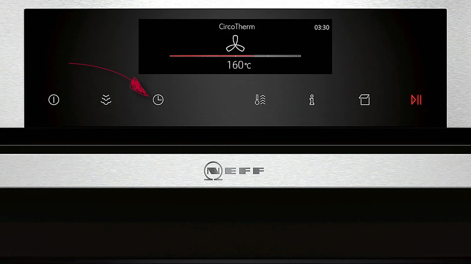 NEFF Backofen TFT-Display mit FullTouch Control