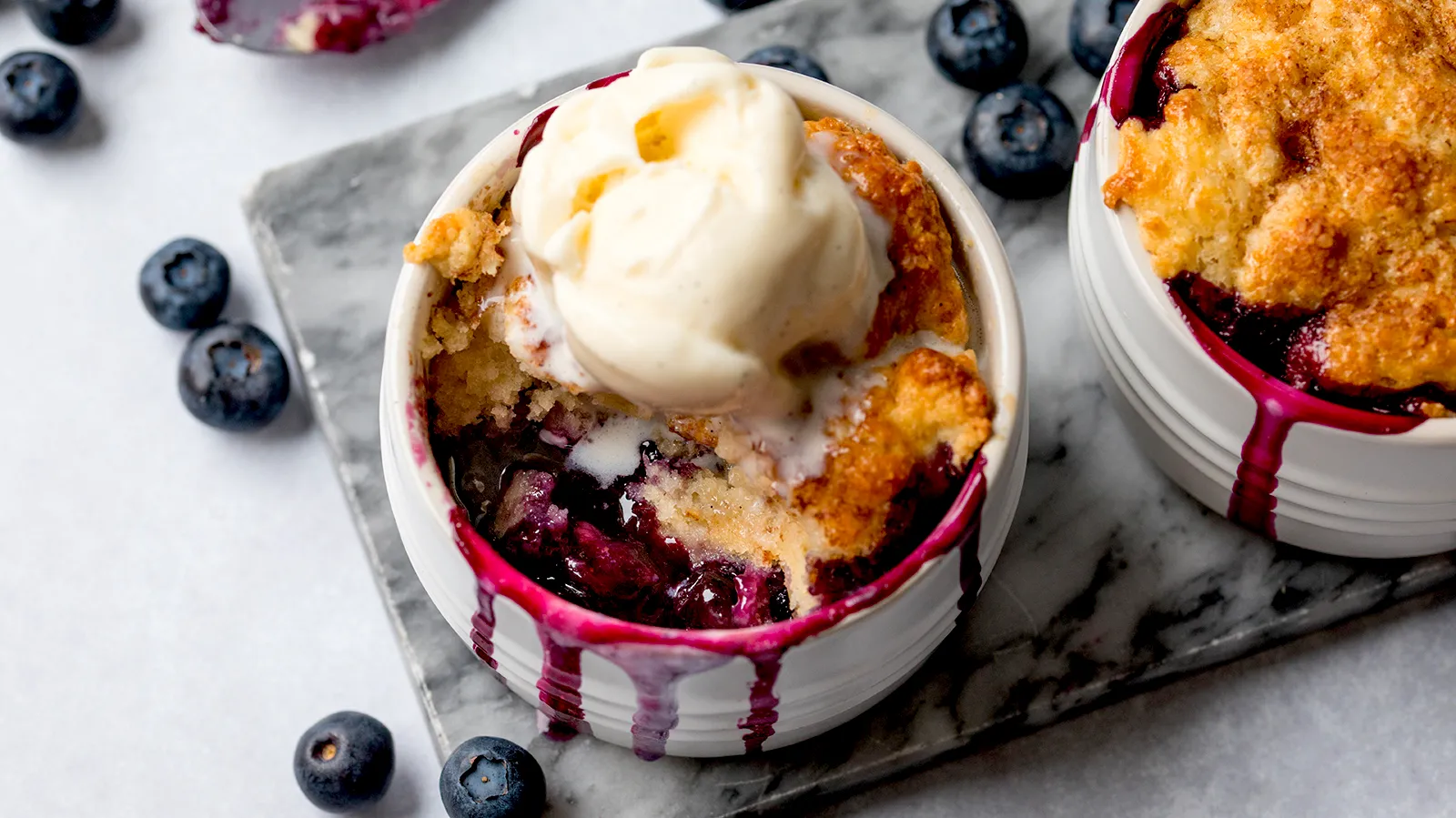 Blueberry Cobblers