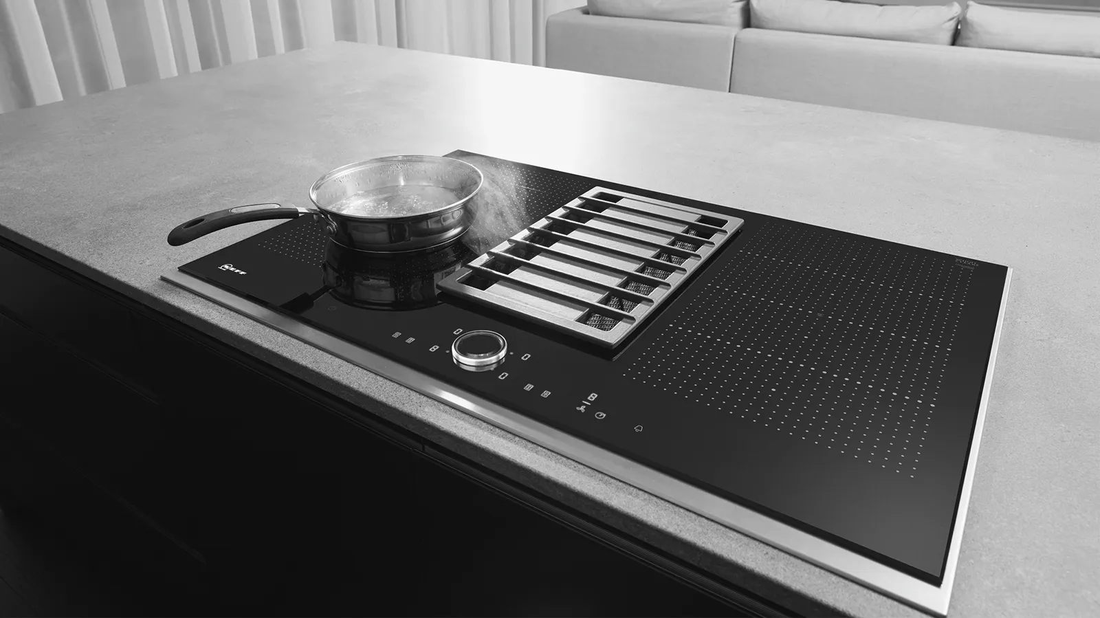 NEFF vented cooktop.