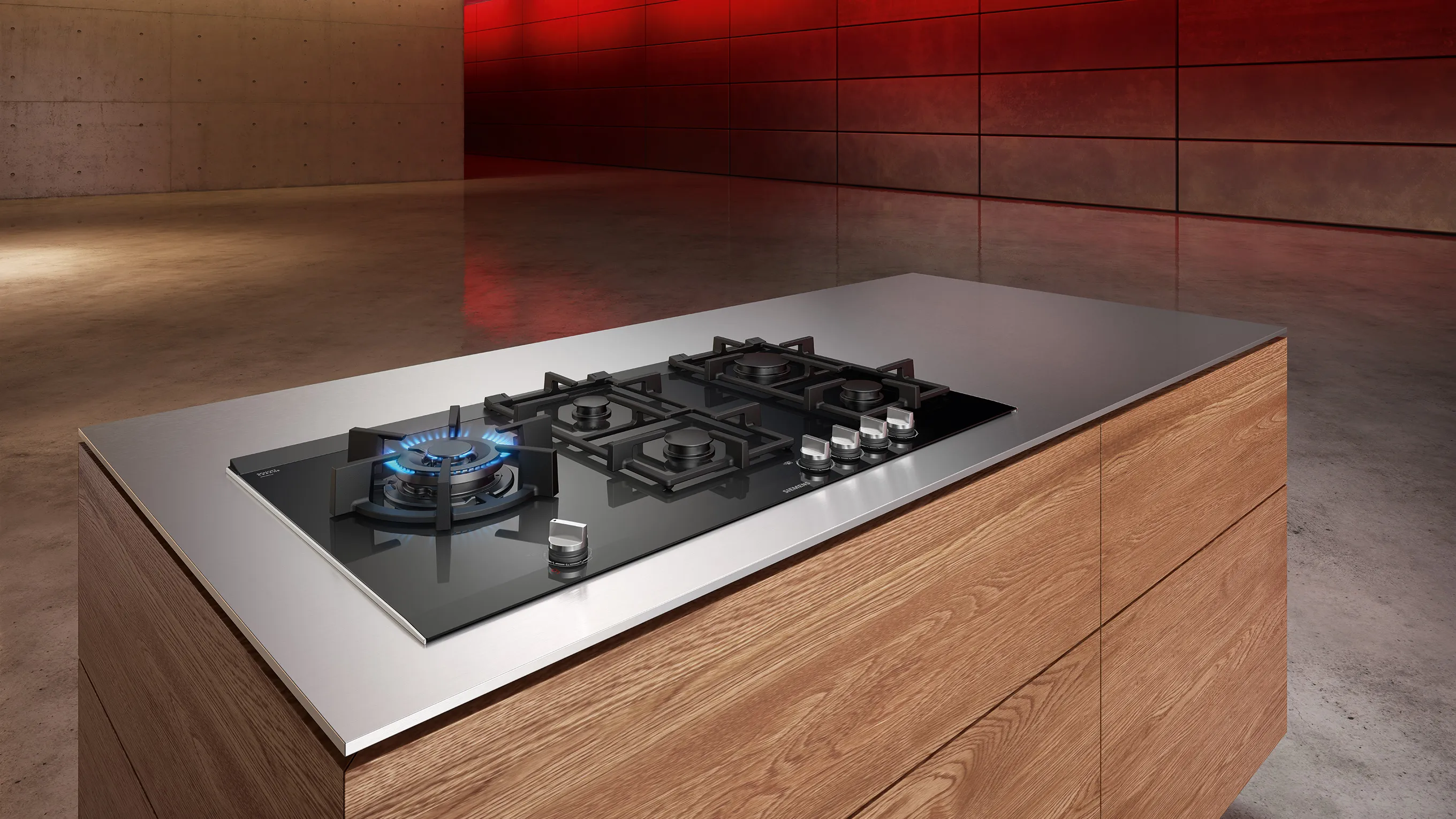Siemens stepflame gas hob