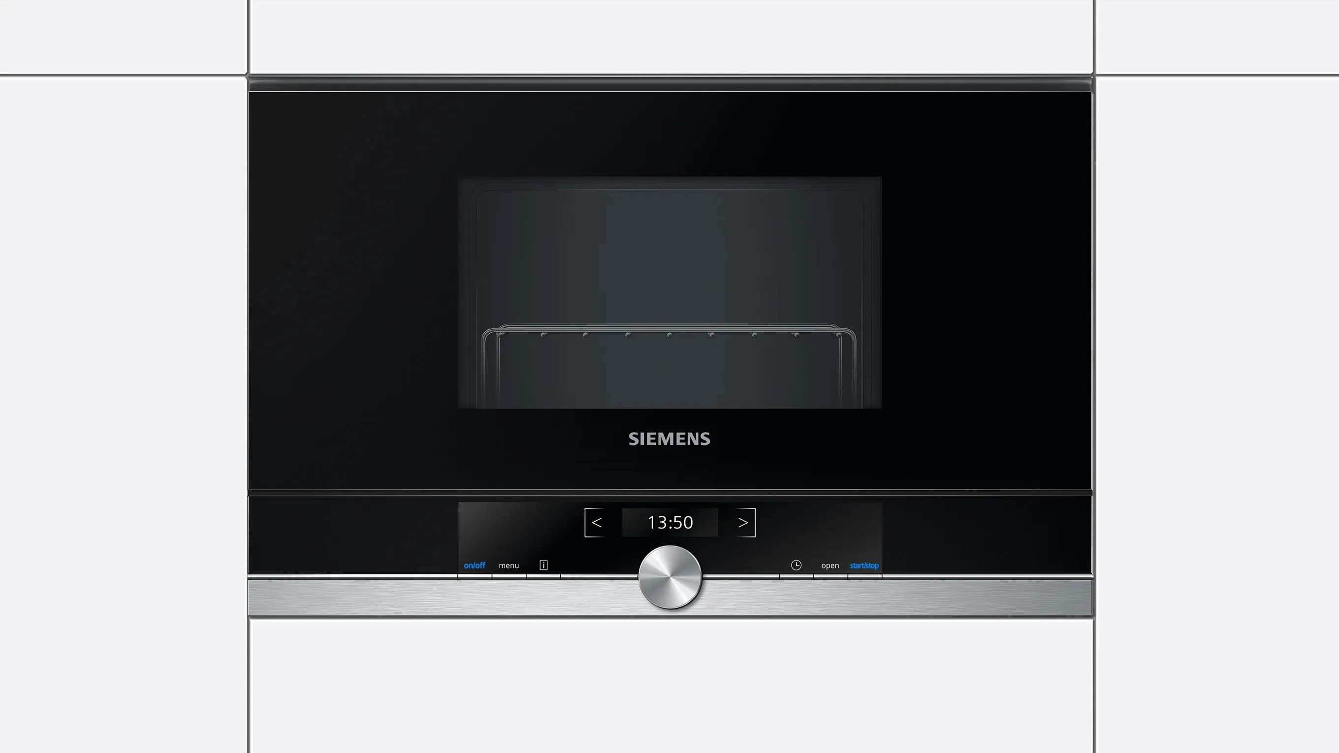 Front view of microwave