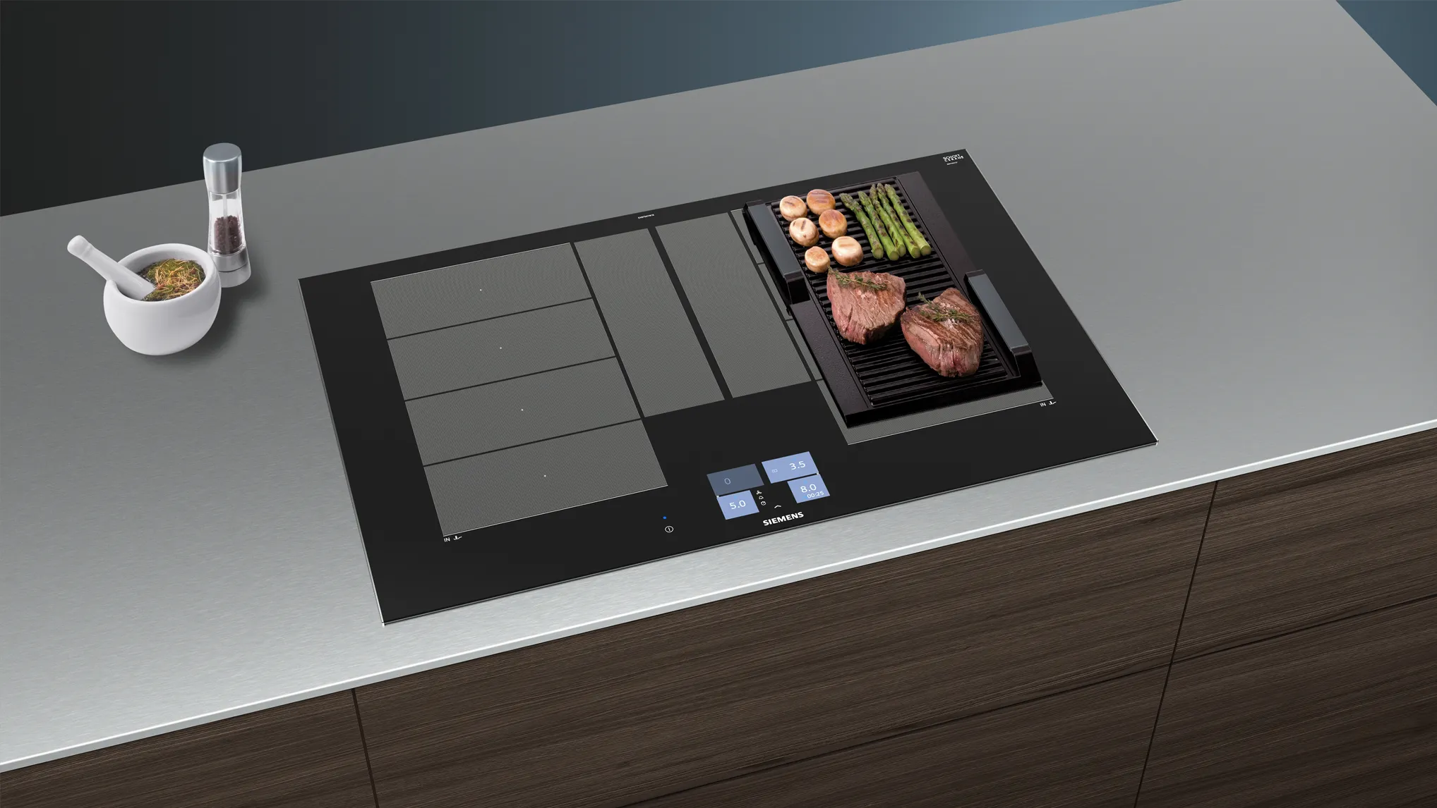 Flexible cooking zones for flexible cooking.