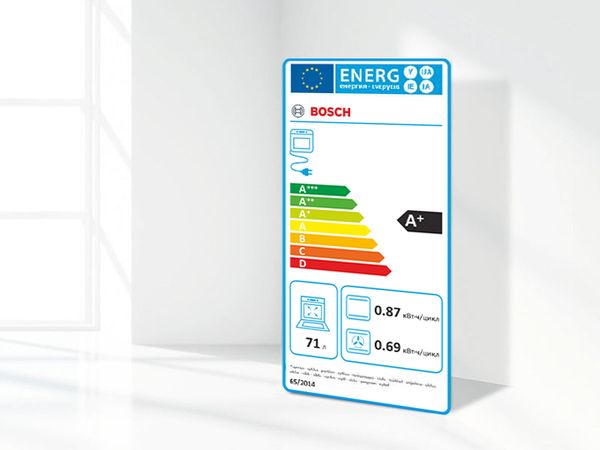 Neues Energielabel f&uuml;r Ger&auml;te zeigt die Effizienzklasse A+.
