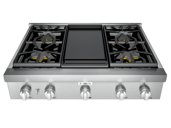 Thermador 36-inch Gas Rangetop with Griddle