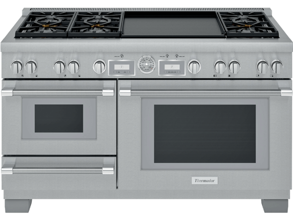 Thermador Duel Fuel 60 inch Range with steam oven