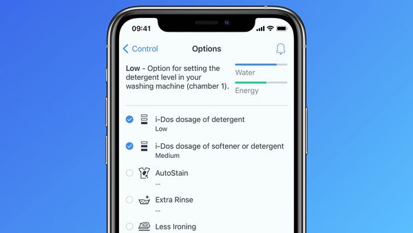 Home Connect App displaying i-Dos options