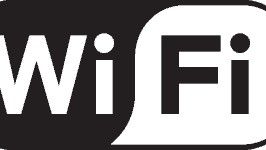 WIFI black and white text