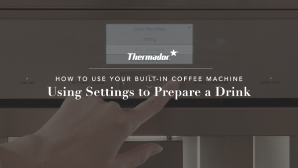 Preparing a Drink with Your Built-in Coffee Machine