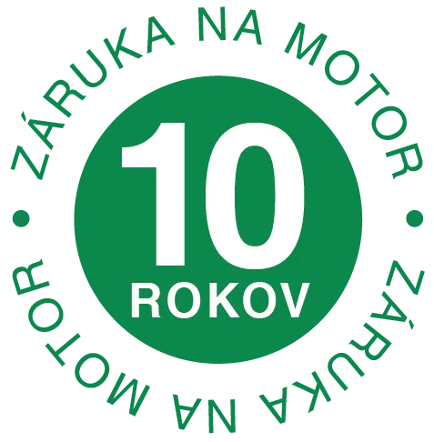 Záruka na motor 10 rokov