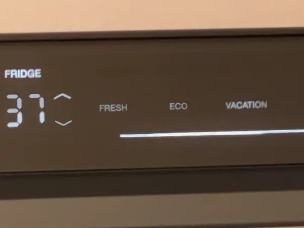 Thermador Refrigeration Eco Mode Function Close Up Touch Display
