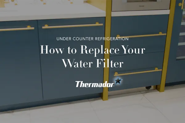 Comment remplacer le filtre à eau dans votre réfrigérateur sous le comptoir