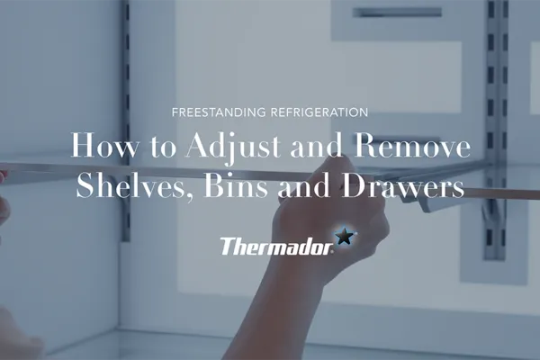 Adjusting the Shelves and Bins of your Freestanding Refrigerator