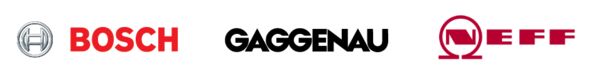 Bosch, Gaggenau and NEFF logos