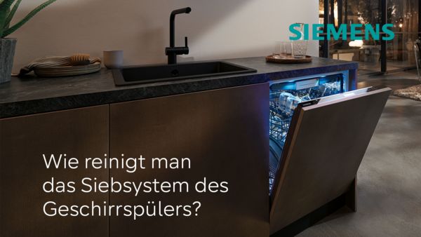 Siemens Geschirrspüler mit Siebsystem