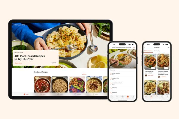 Kitchen Stories app offers a variety of recipes accessible from different devices like iPhone and iPad